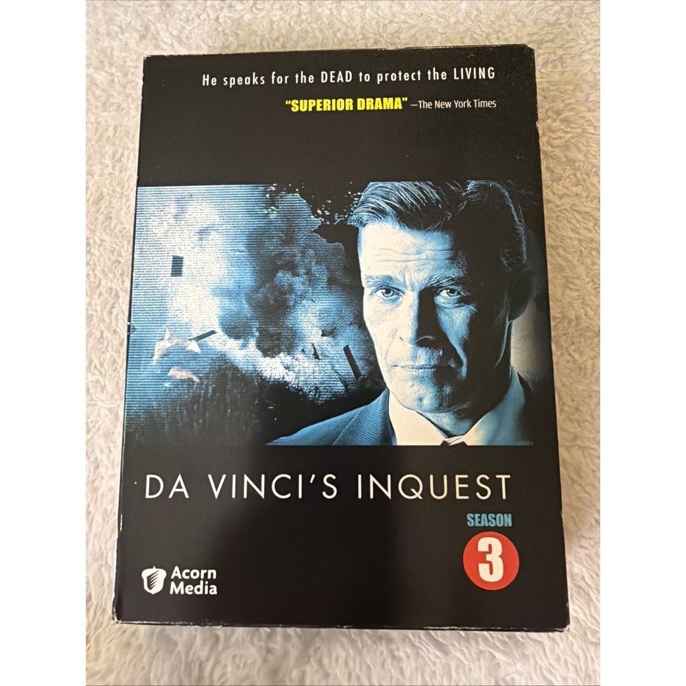 Da Vinci's Inquest Season 3 DVD 4-Disc Set Boxed Set 2008 Acorn Media Murder